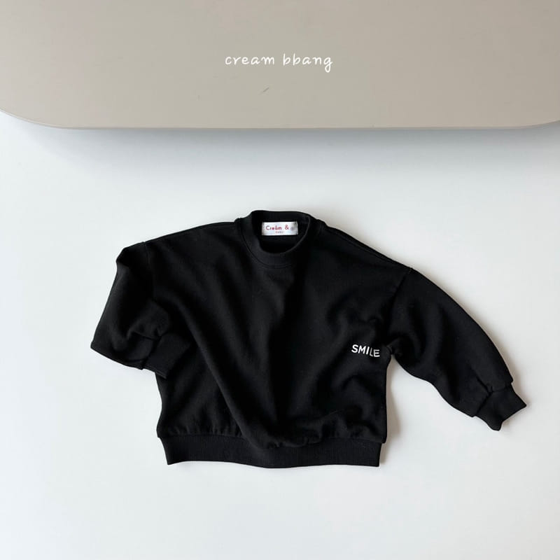 Cream Bbang - Korean Children Fashion - #kidsstore - Smile Sweatshirt - 8