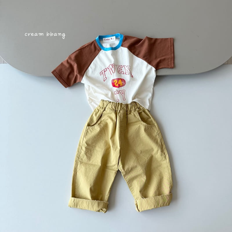 Cream Bbang - Korean Children Fashion - #todddlerfashion - Color Raglan Tee - 3
