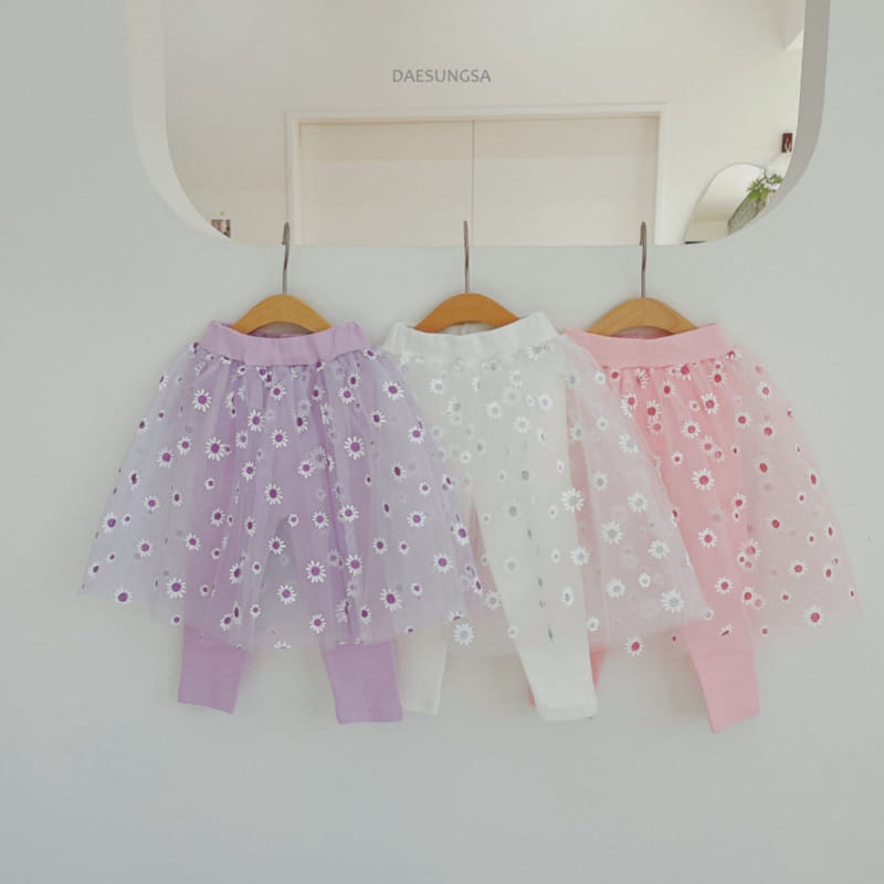 Dae Sung Sa - Korean Children Fashion - #fashionkids - Daisy Skirt Leggings - 5