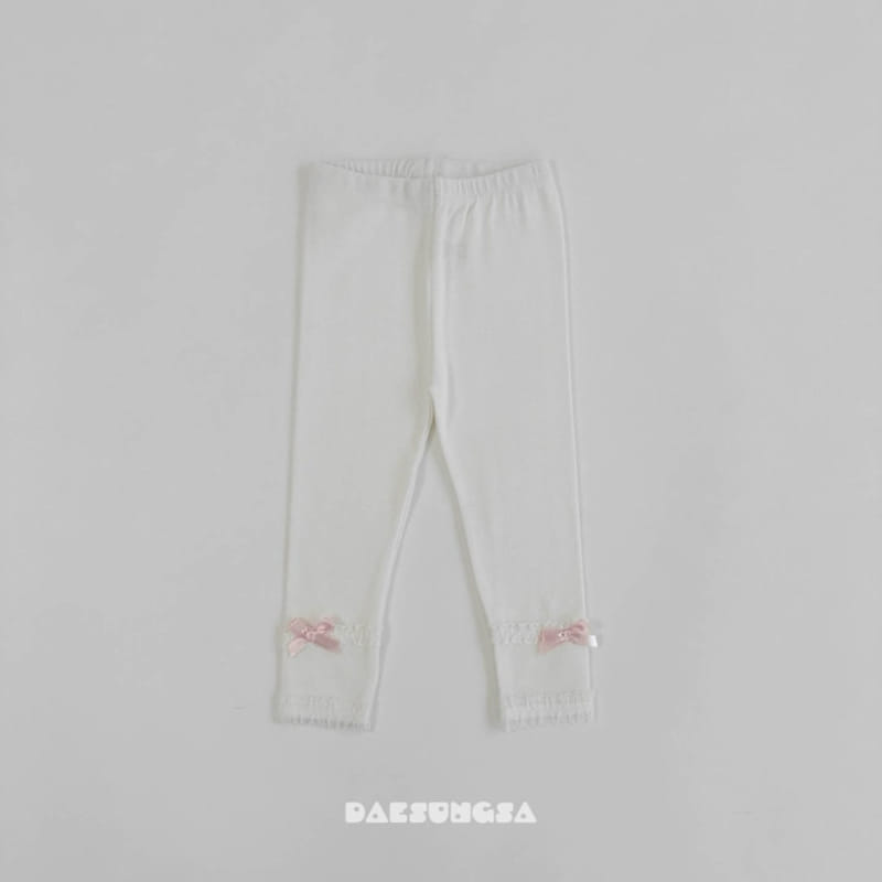 Dae Sung Sa - Korean Children Fashion - #discoveringself - Lovely Lace Leggings - 4