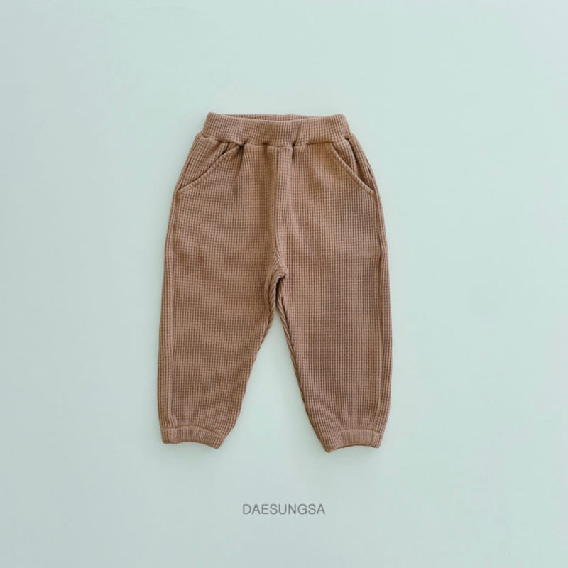 Dae Sung Sa - Korean Children Fashion - #fashionkids - Waffle Jogger Pants - 8
