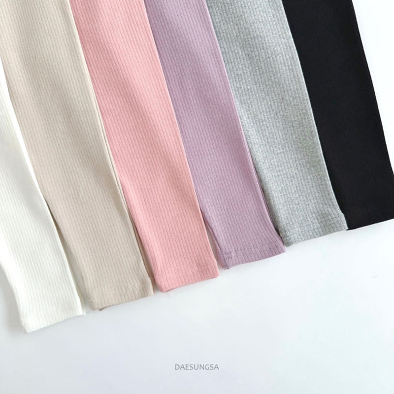 Dae Sung Sa - Korean Children Fashion - #kidsshorts - Rib Tight Leggings