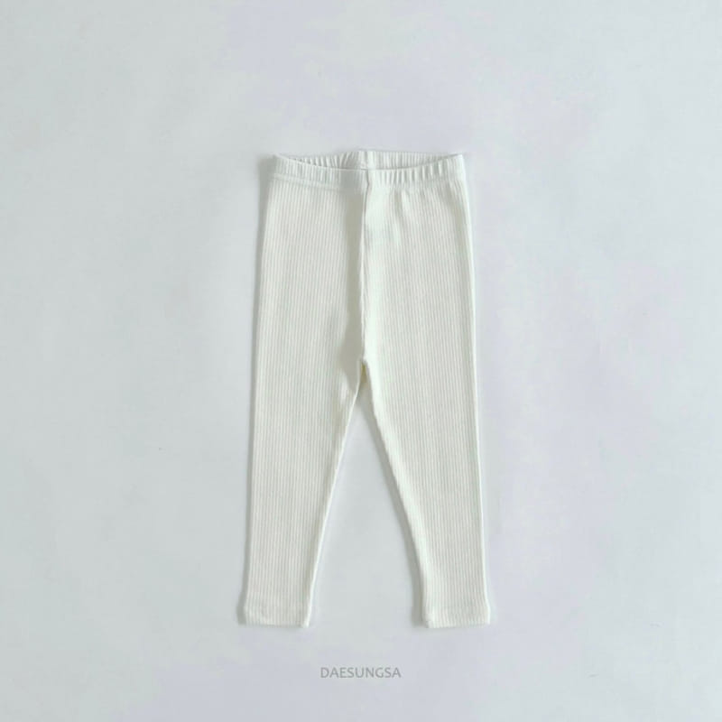 Dae Sung Sa - Korean Children Fashion - #magicofchildhood - Rib Tight Leggings - 6
