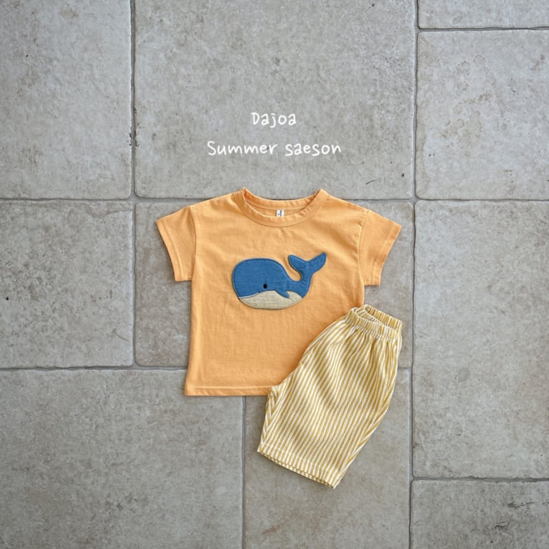 Dajoa - Korean Children Fashion - #Kfashion4kids - Whale Top Bottom Set - 7