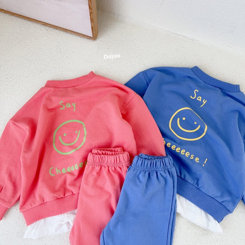 Dajoa - Korean Children Fashion - #childrensboutique - Smile Top Bottom Set - 3