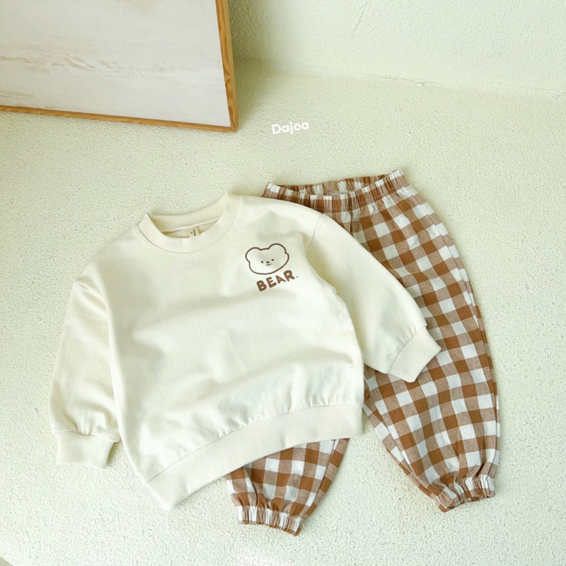Dajoa - Korean Children Fashion - #designkidswear - Bear Top Bottom Set - 7