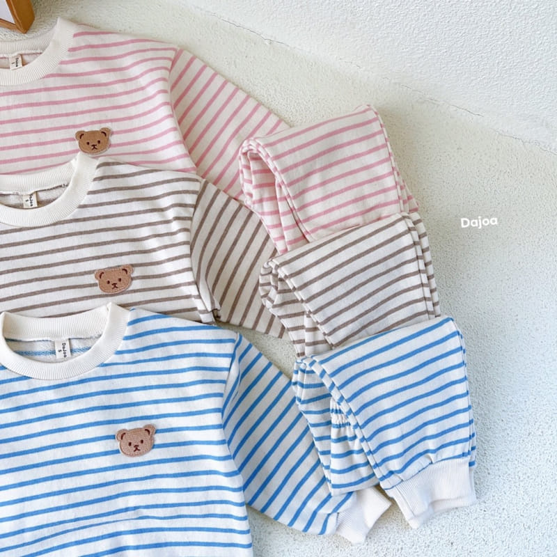 Dajoa - Korean Children Fashion - #fashionkids - Bear Top Bottom Set - 3