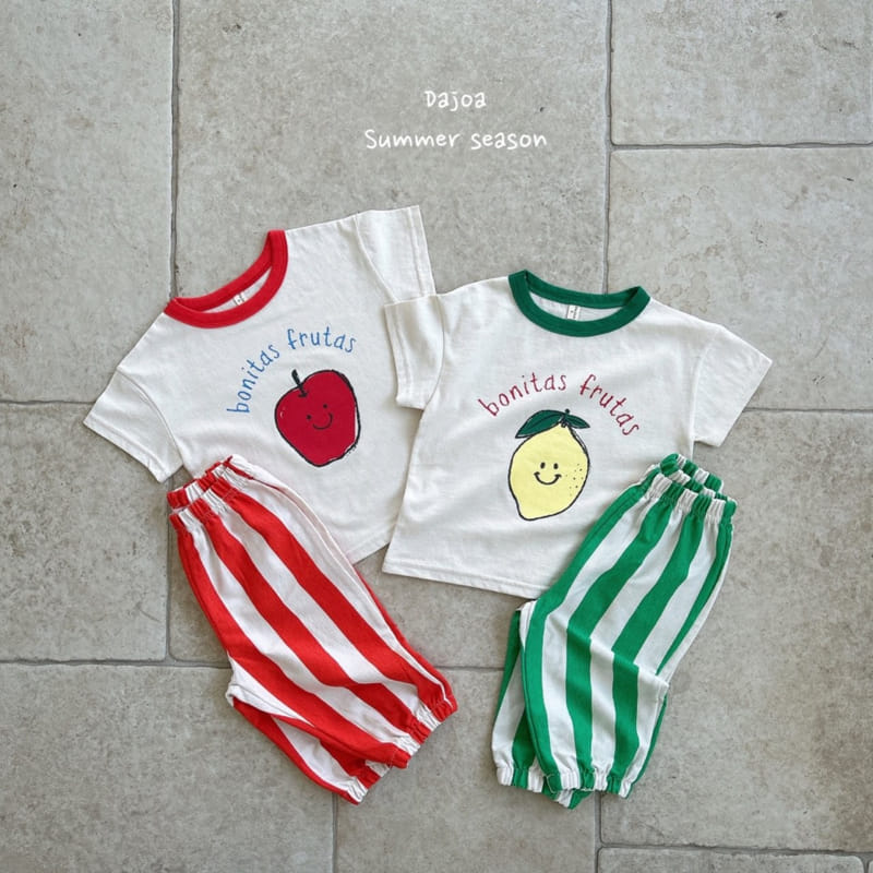 Dajoa - Korean Children Fashion - #fashionkids - Fruit Top Bottom Set