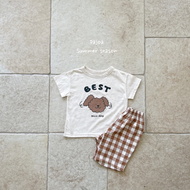 Dajoa - Korean Children Fashion - #kidsshorts - Puppy Top Bottom Set - 7