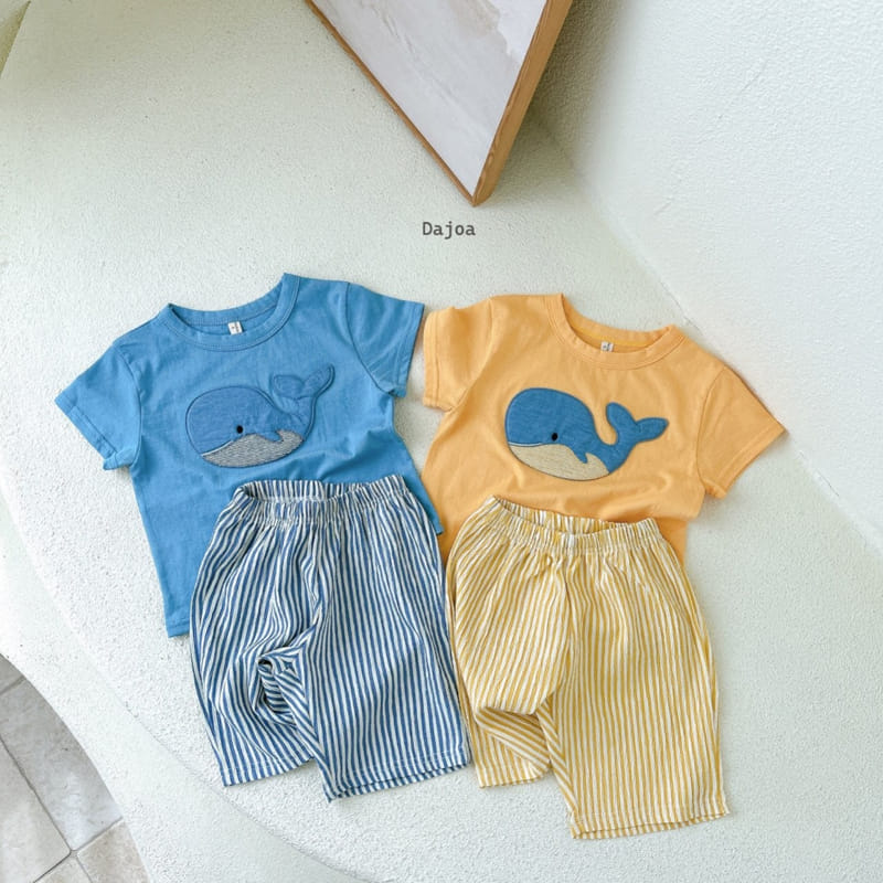 Dajoa - Korean Children Fashion - #fashionkids - Whale Top Bottom Set - 4