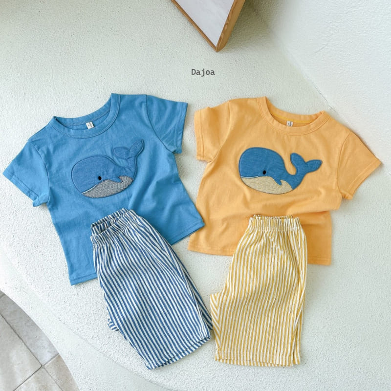 Dajoa - Korean Children Fashion - #kidsstore - Whale Top Bottom Set - 5