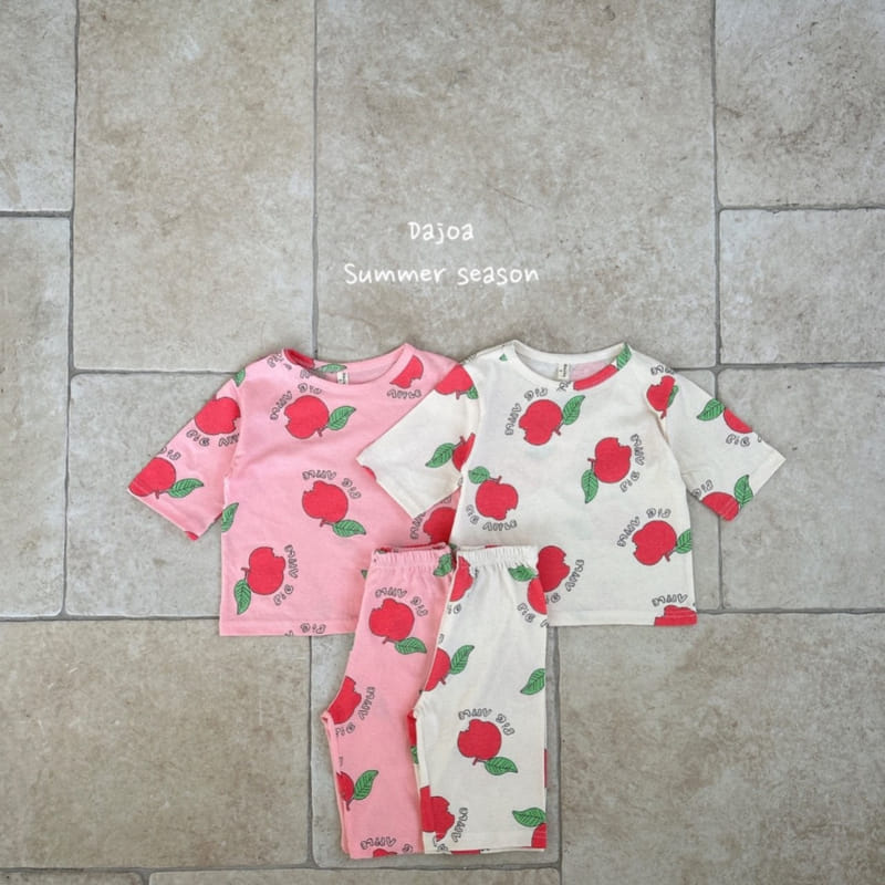Dajoa - Korean Children Fashion - #kidsstore - Apple Croppped Shorts Easy Wear - 2