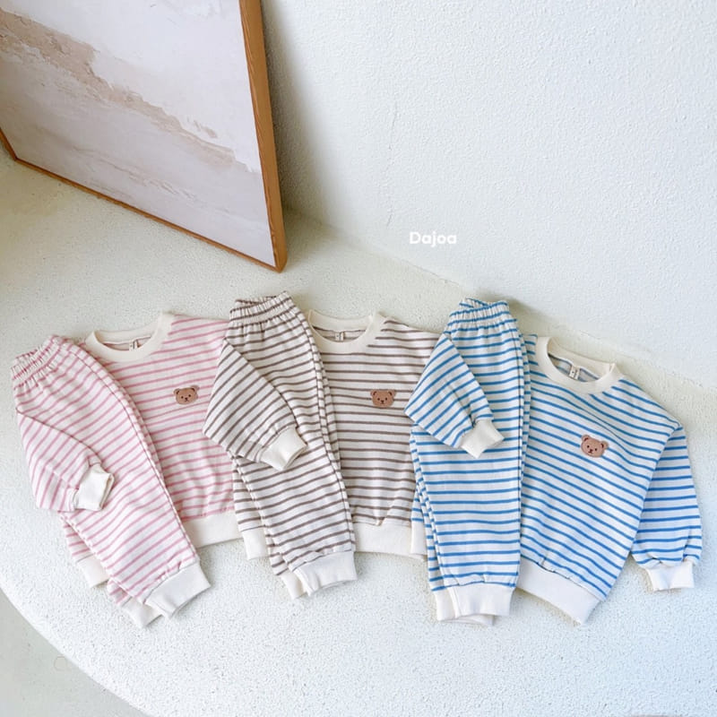 Dajoa - Korean Children Fashion - #kidzfashiontrend - Bear Top Bottom Set - 6