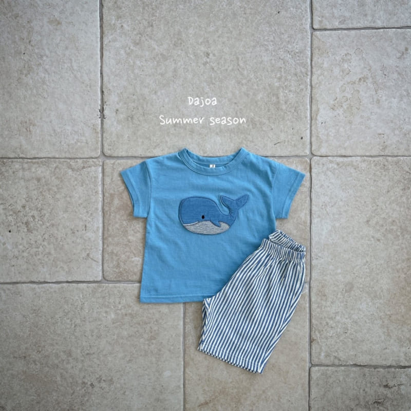 Dajoa - Korean Children Fashion - #kidzfashiontrend - Whale Top Bottom Set - 6