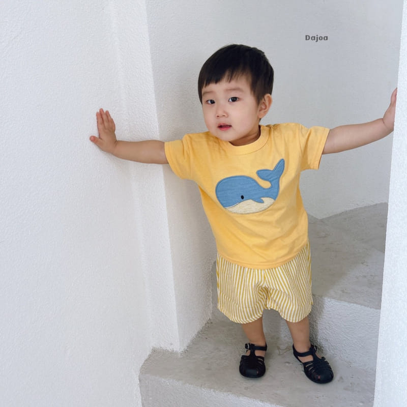 Dajoa - Korean Children Fashion - #littlefashionista - Whale Top Bottom Set - 8