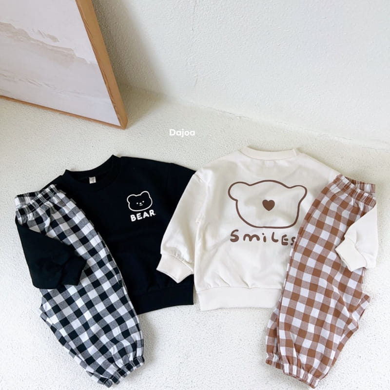 Dajoa - Korean Children Fashion - #minifashionista - Bear Top Bottom Set - 2