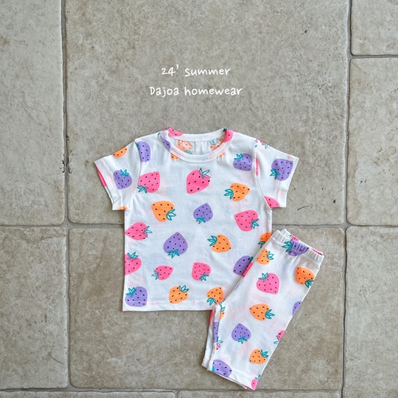 Dajoa - Korean Children Fashion - #minifashionista - Strawberry Easy Wear - 7
