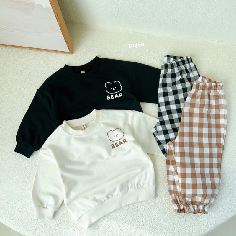 Dajoa - Korean Children Fashion - #prettylittlegirls - Bear Top Bottom Set - 3