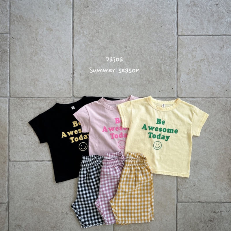 Dajoa - Korean Children Fashion - #prettylittlegirls - Smile Top Bottom Set - 3