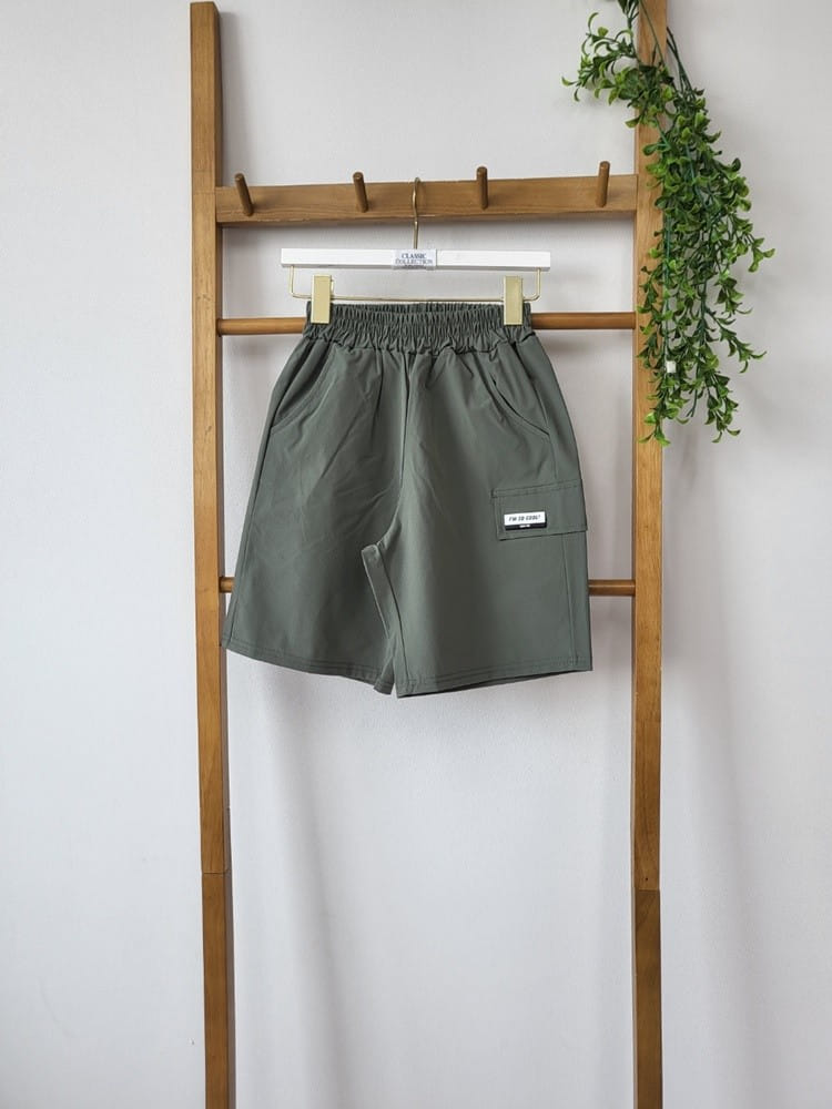 Dawon - Korean Children Fashion - #Kfashion4kids - Gunbbang Wappen Shorts - 9