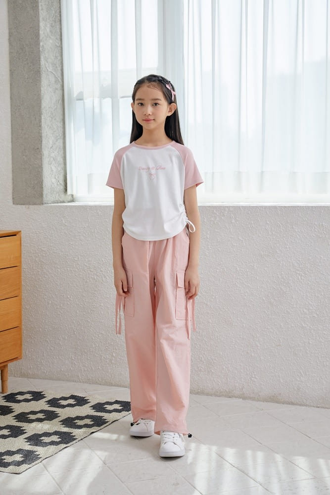 Dawon - Korean Children Fashion - #childofig - Raglan Ribbon Tee - 5