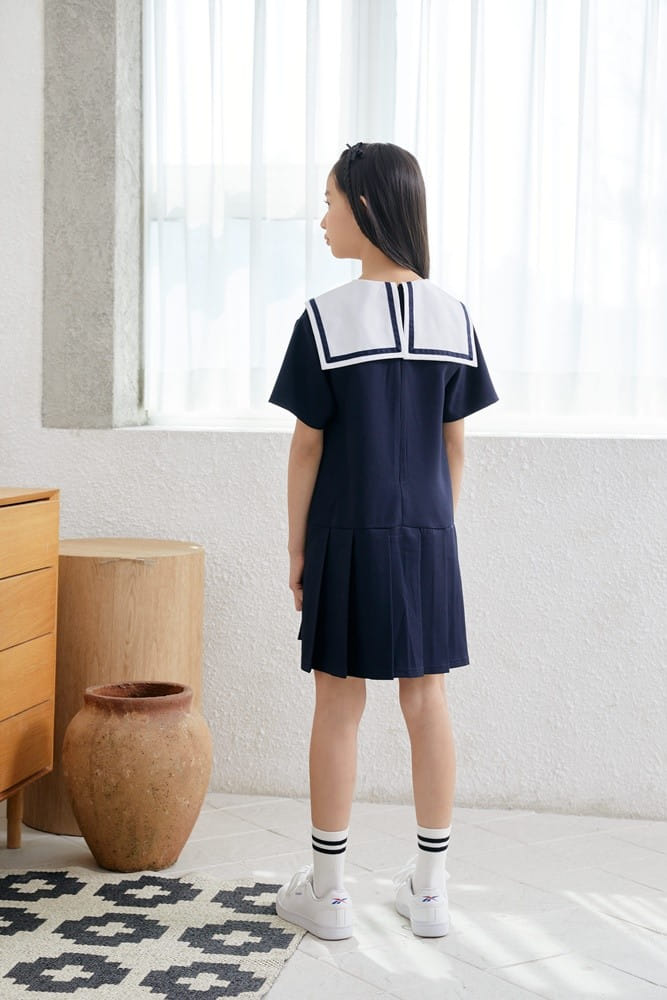 Dawon - Korean Children Fashion - #childofig - Sailor One-Piece - 5