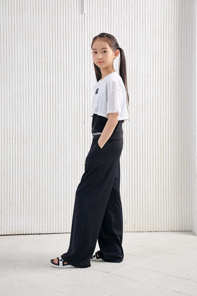Dawon - Korean Children Fashion - #childofig - Band Wide Pants - 4