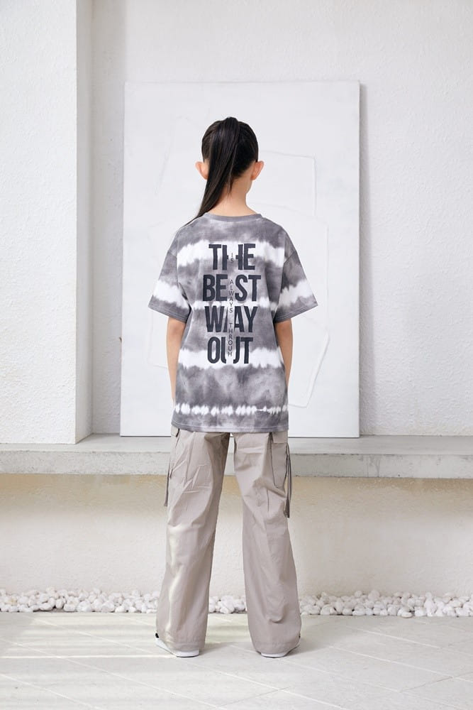 Dawon - Korean Children Fashion - #childofig - ST Water Paint Tee - 4