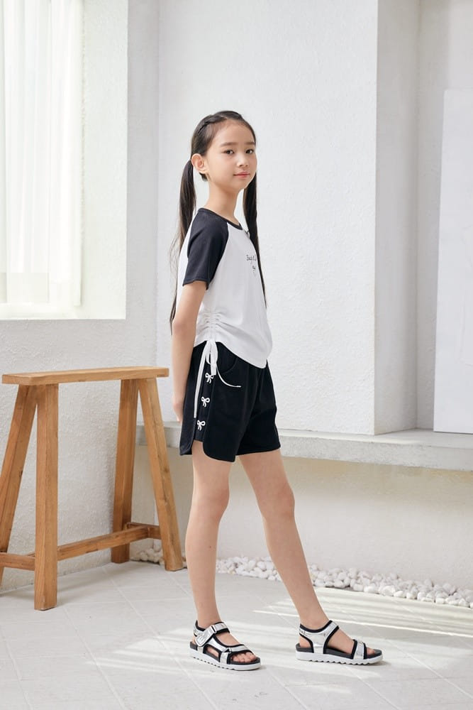 Dawon - Korean Children Fashion - #discoveringself - Raglan Ribbon Tee - 8