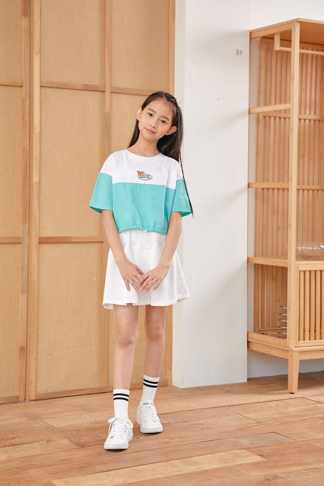 Dawon - Korean Children Fashion - #discoveringself - Color Bear Tee - 2