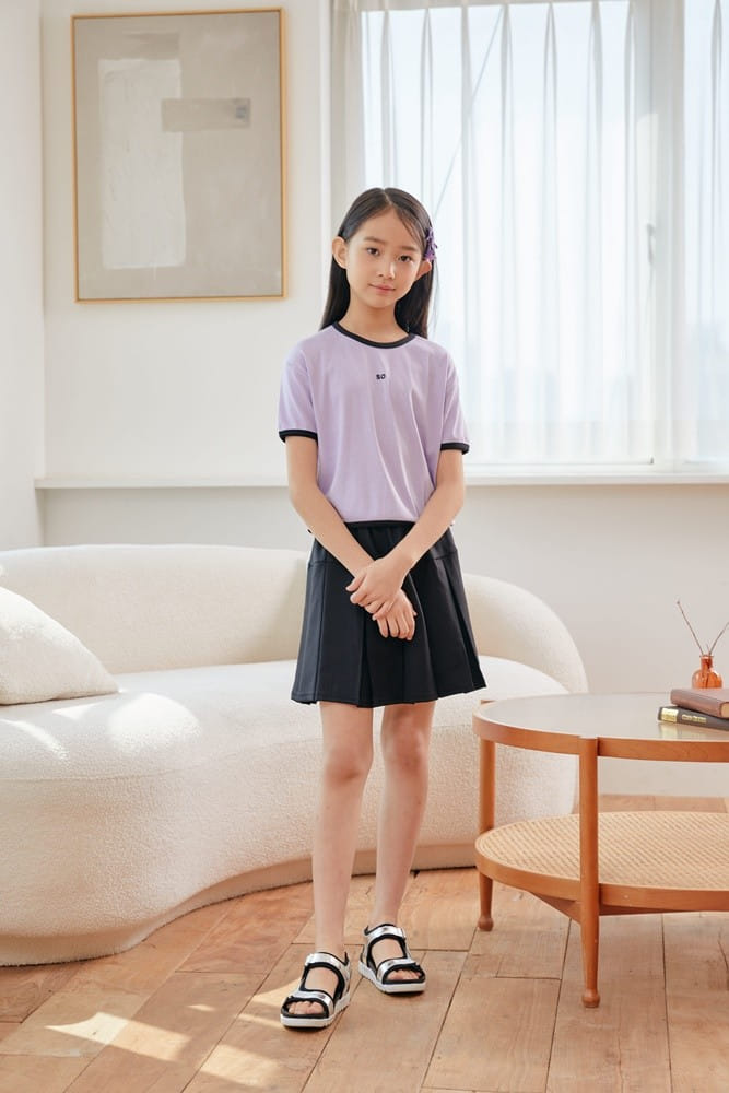 Dawon - Korean Children Fashion - #discoveringself - Color Piping Tee