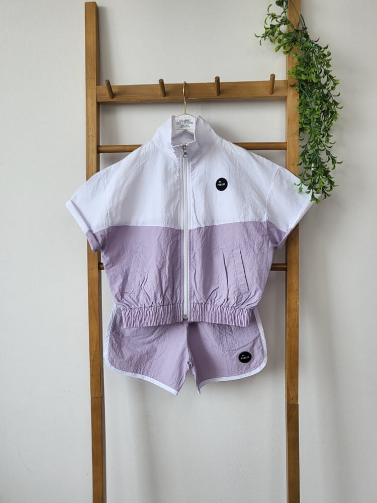 Dawon - Korean Children Fashion - #discoveringself - Zip Up Top Bottom Set - 10