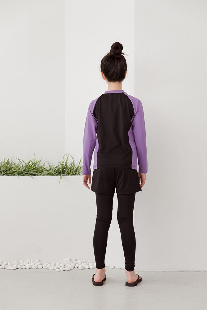 Dawon - Korean Children Fashion - #littlefashionista - Ocean Rash Guard Top Bottom Set - 4