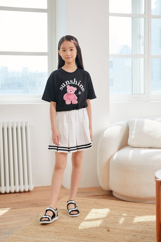 Dawon - Korean Children Fashion - #minifashionista - Bear String Tee - 8
