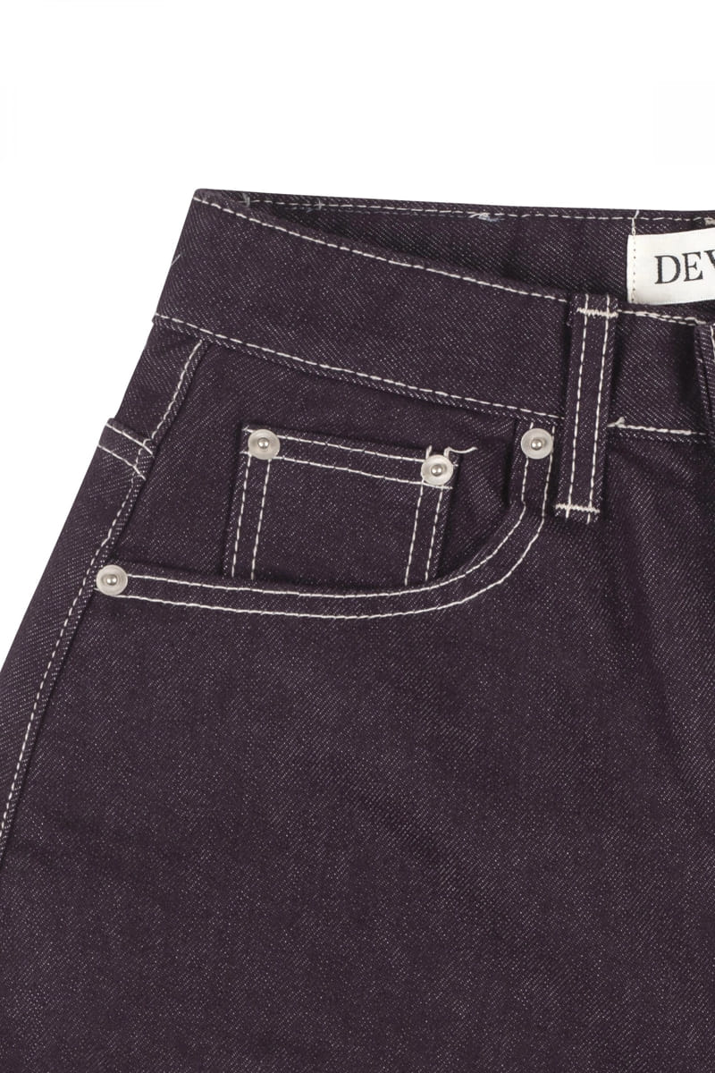 Develop - Korean Women Fashion - #momslook - 1158 Doubly Non Fade Denim Pants - 3