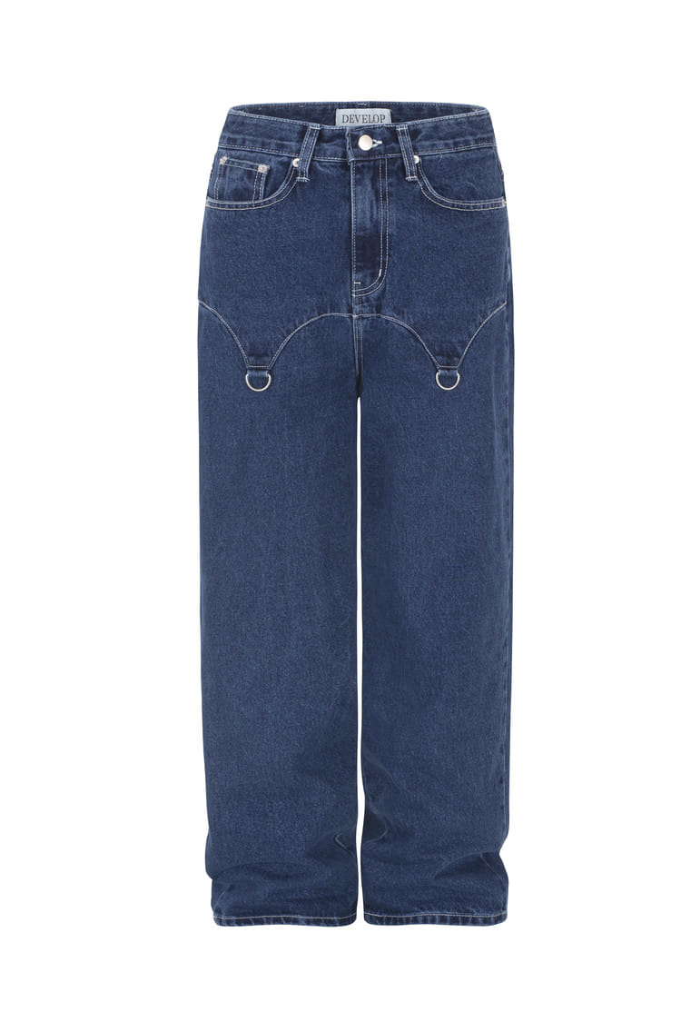 Develop - Korean Women Fashion - #momslook - 1160 Cowgirl Wide Fit Denim Pants