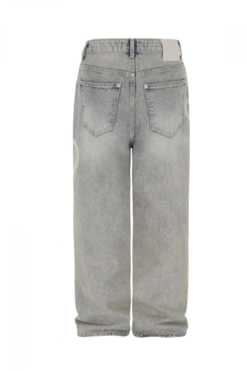 Develop - Korean Women Fashion - #momslook - 1165 Heart Denim Pants - 2