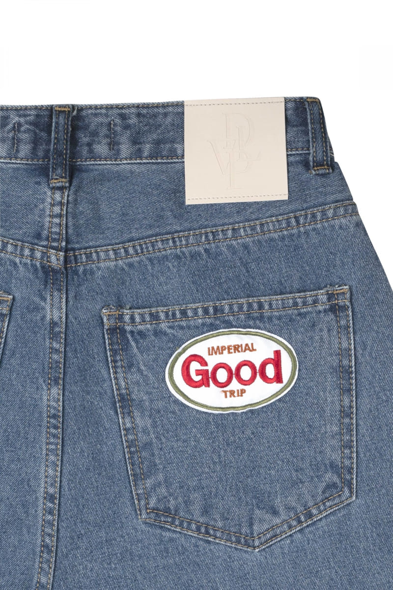 Develop - Korean Women Fashion - #restrostyle - 1169 Patch Denim Pants - 5