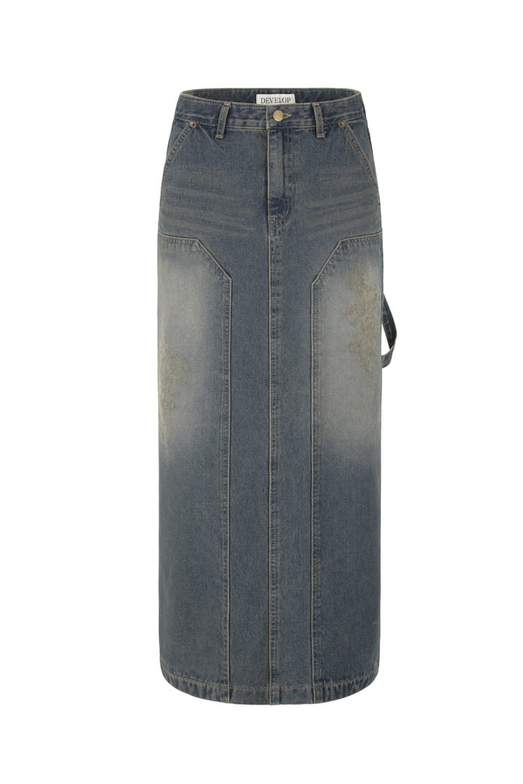Develop - Korean Women Fashion - #thatsdarling - 1313 Doubly Long Skirt