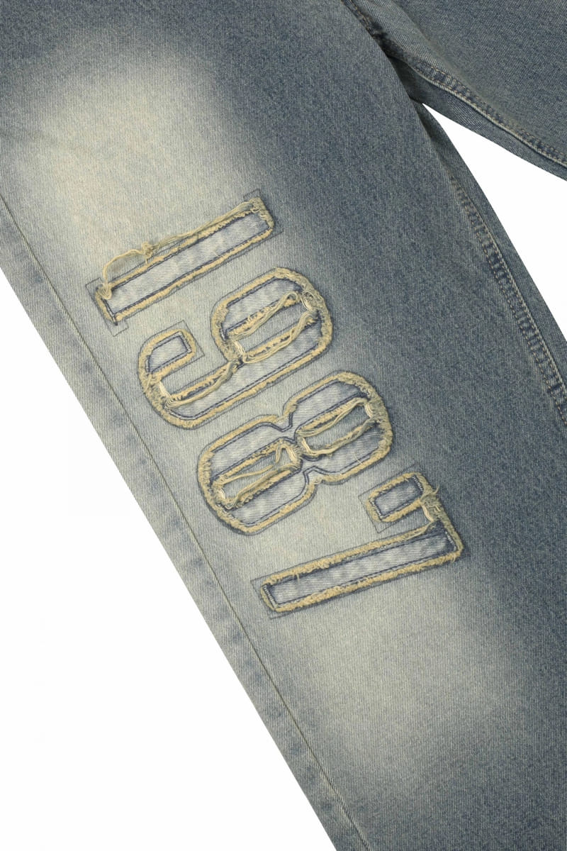 Develop - Korean Women Fashion - #womensfashion - 1166 D Low Wide Denim Pants - 4