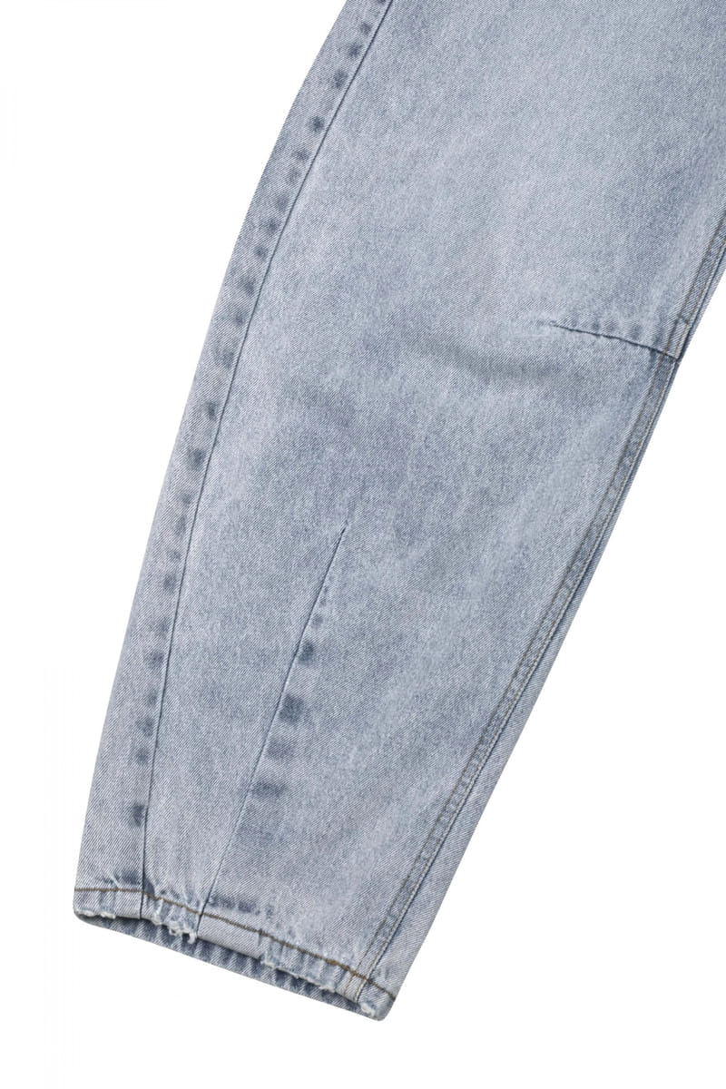 Develop - Korean Women Fashion - #vintageinspired - 1167 Mermaid Wide Denim Pants - 4