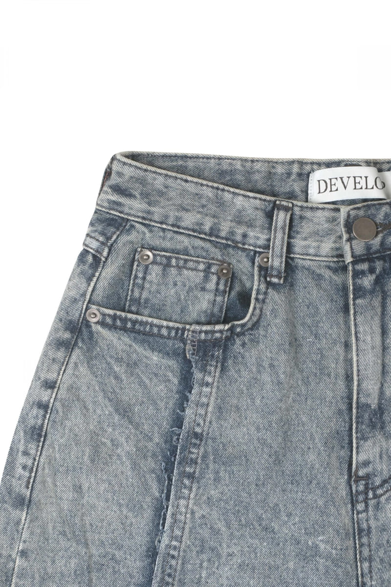 Develop - Korean Women Fashion - #womensfashion - 1162 Mar Denim Pants - 3