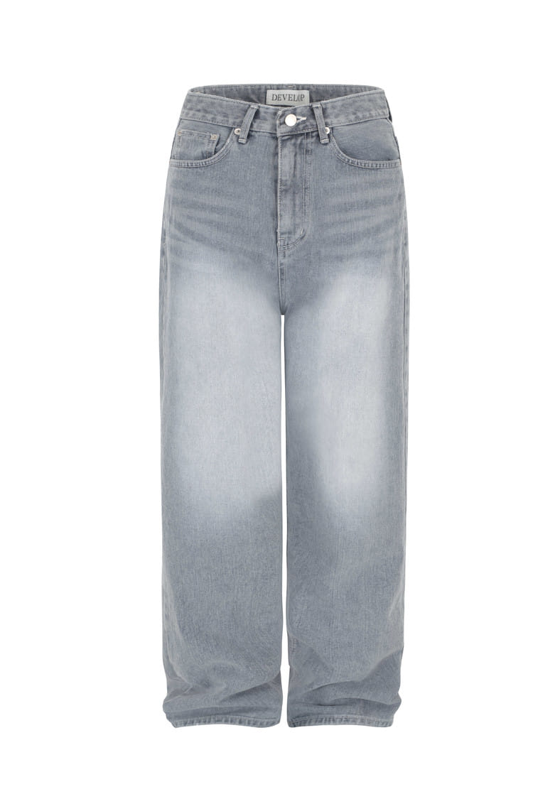 Develop - Korean Women Fashion - #womensfashion - 1164 Citrus Gray Wide Danim Pants