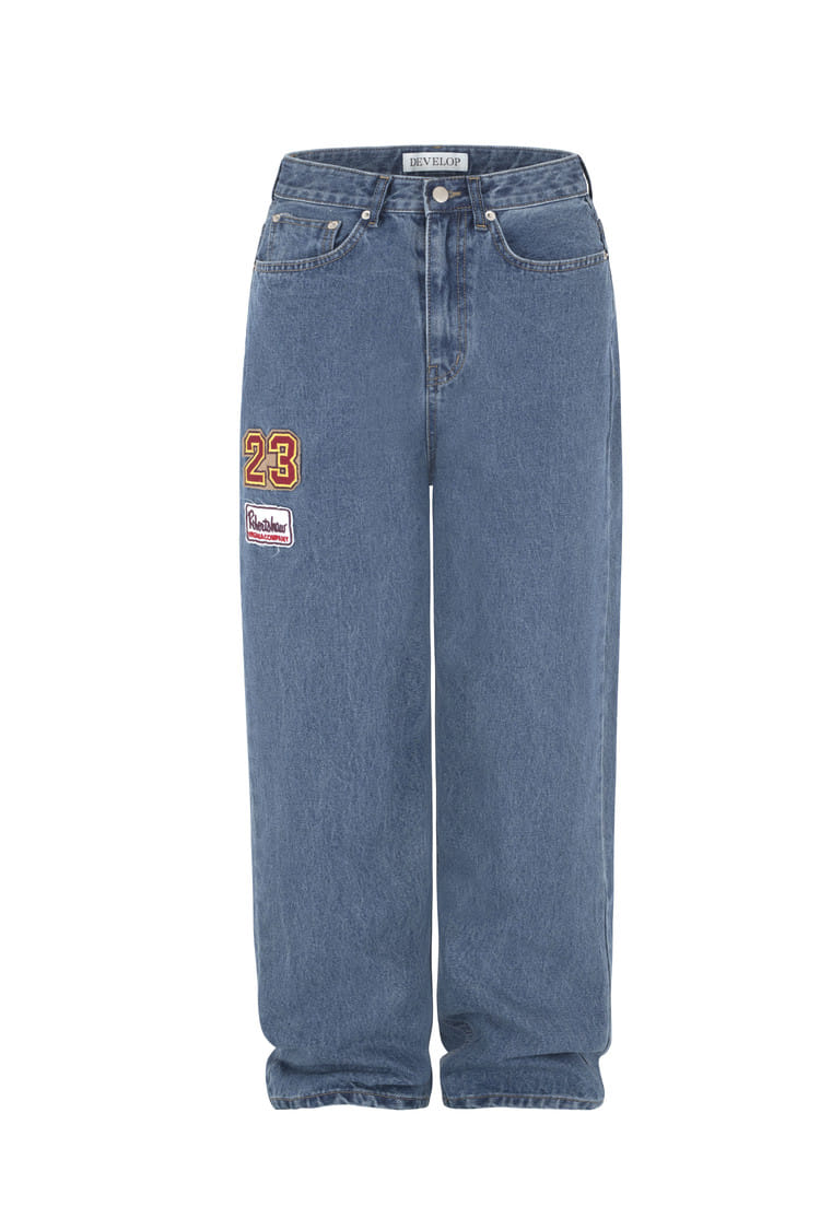 Develop - Korean Women Fashion - #womensfashion - 1169 Patch Denim Pants