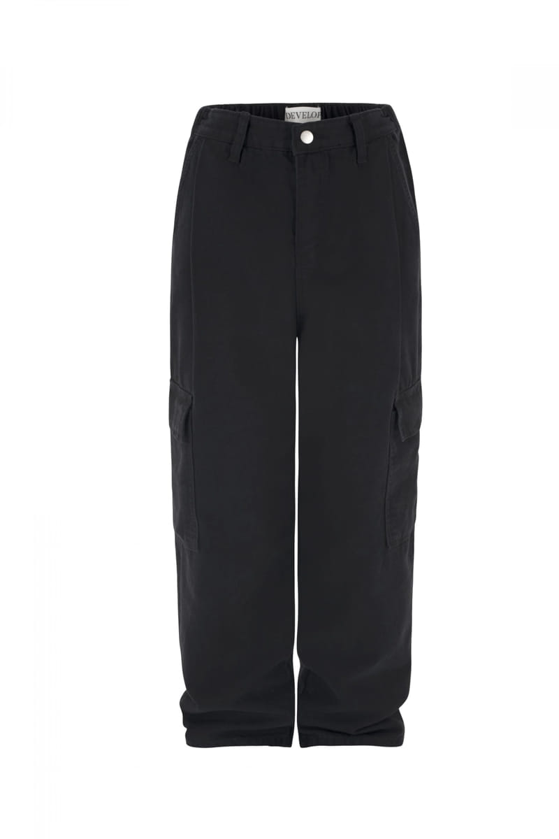Develop - Korean Women Fashion - #womensfashion - 1171 Cargo Banding C Washing Wide Pants - 11