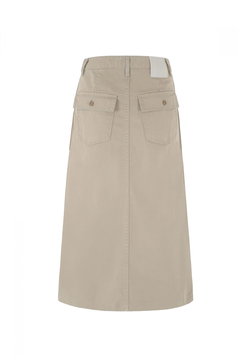 Develop - Korean Women Fashion - #womensfashion - 1316 Herringbone Washing Long Skirt - 2