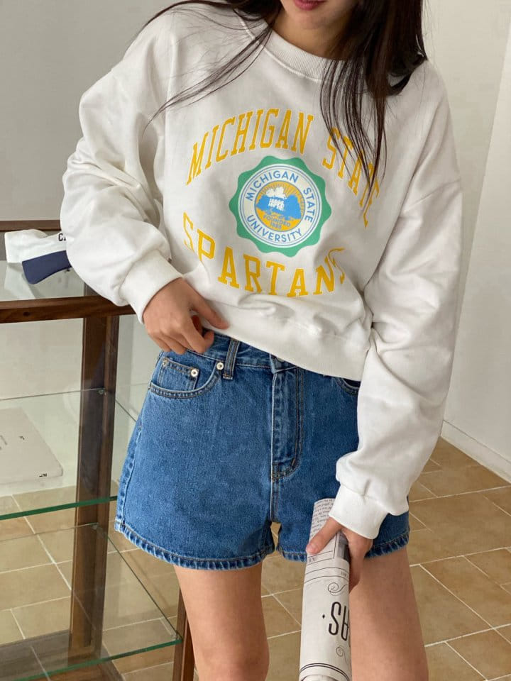 Diana - Korean Women Fashion - #momslook - Michigan Sweatshirt - 8