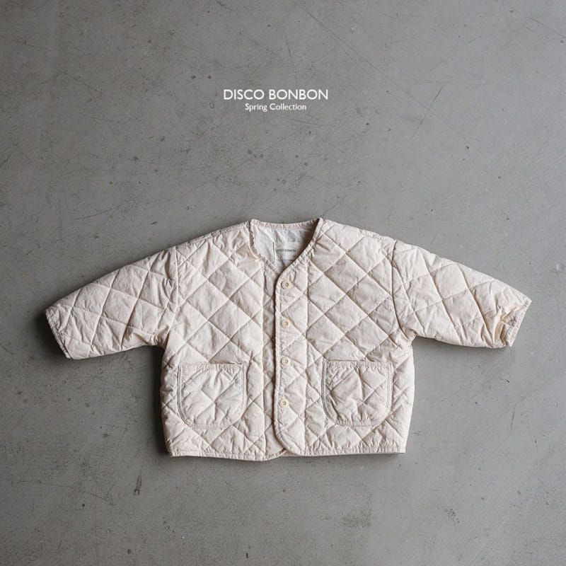Disco Bonbon - Korean Children Fashion - #Kfashion4kids - Beige Quilted Jumper