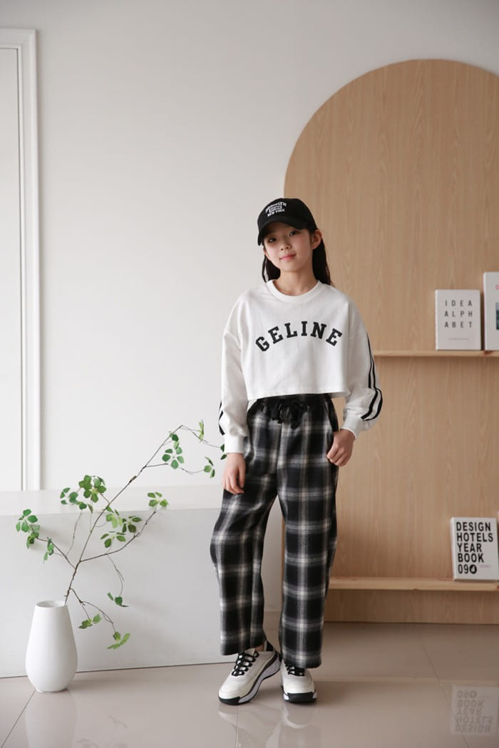 Donggrami - Korean Children Fashion - #childofig - Check Wide Pants - 3