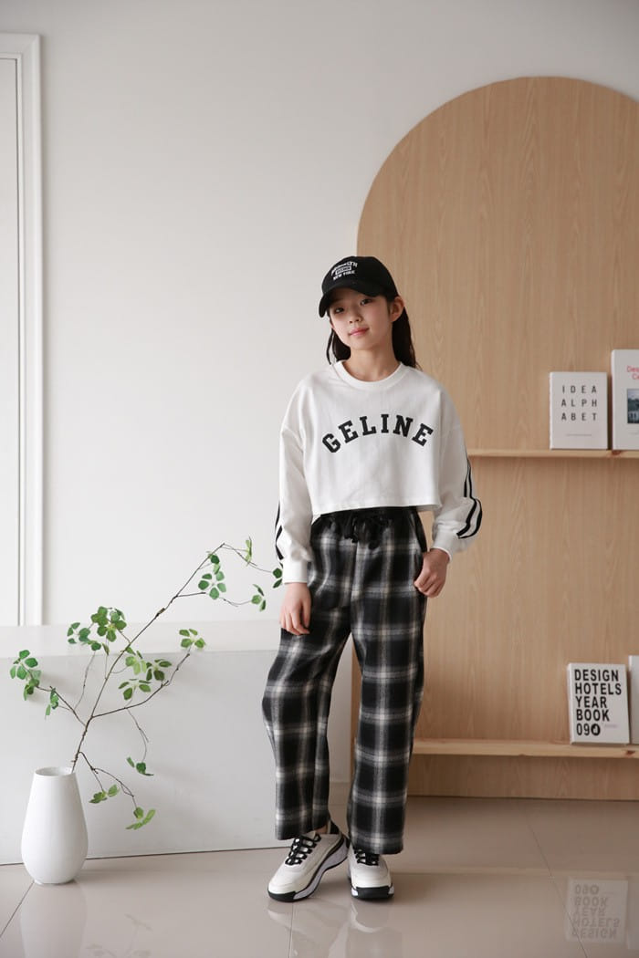 Donggrami - Korean Children Fashion - #childofig - Check Wide Pants - 4